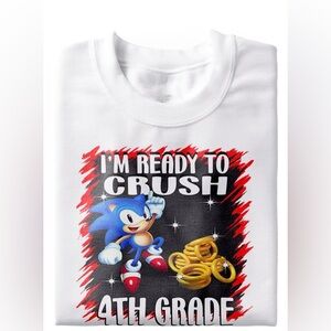 Sonic Back to school tee. Preschool-5th Grade